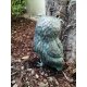 Gartendeko / Bronzefigur / Gartenskulptur aus Bronze / Garten "Uhu sitzend 30 cm" hoch, original Rottenecker Objekt