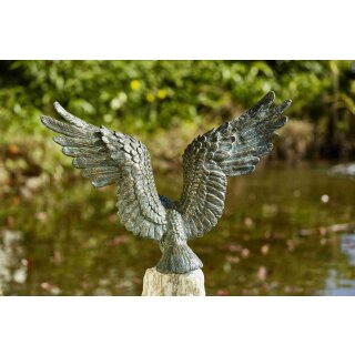 Details:   Gartendeko Figur: Bronzefigur Garten,  Seeadler freistehend / Bronze, Figur, Garten 