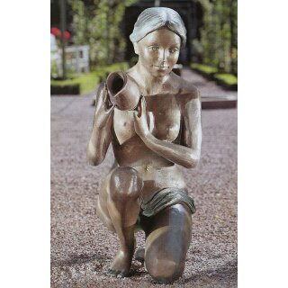Bronzefigur Frau sitzend / kniend, Akt Alessia 72 cm hoch