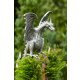 Gartendeko Figur: Bronzefigur Garten, Aluminiumfigur Drachenvogel Terrador, Aluminium, 53 cm hoch