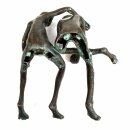 Gartendeko Figur: Bronzefigur Garten, Froschkönig-Paar, Wasserspeier / Brunnen